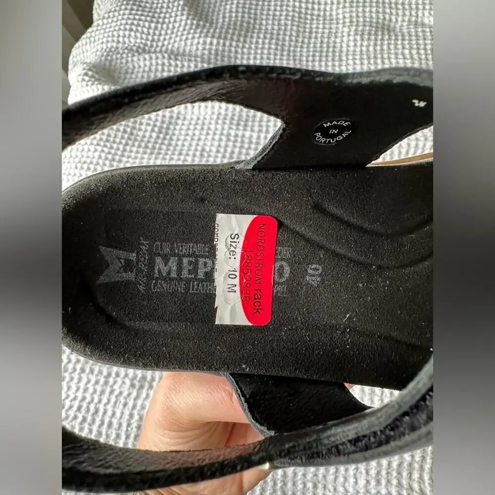 Mephisto Womens Dominica Leather Sandal - Black Leather NEW - Picture 12 of 14